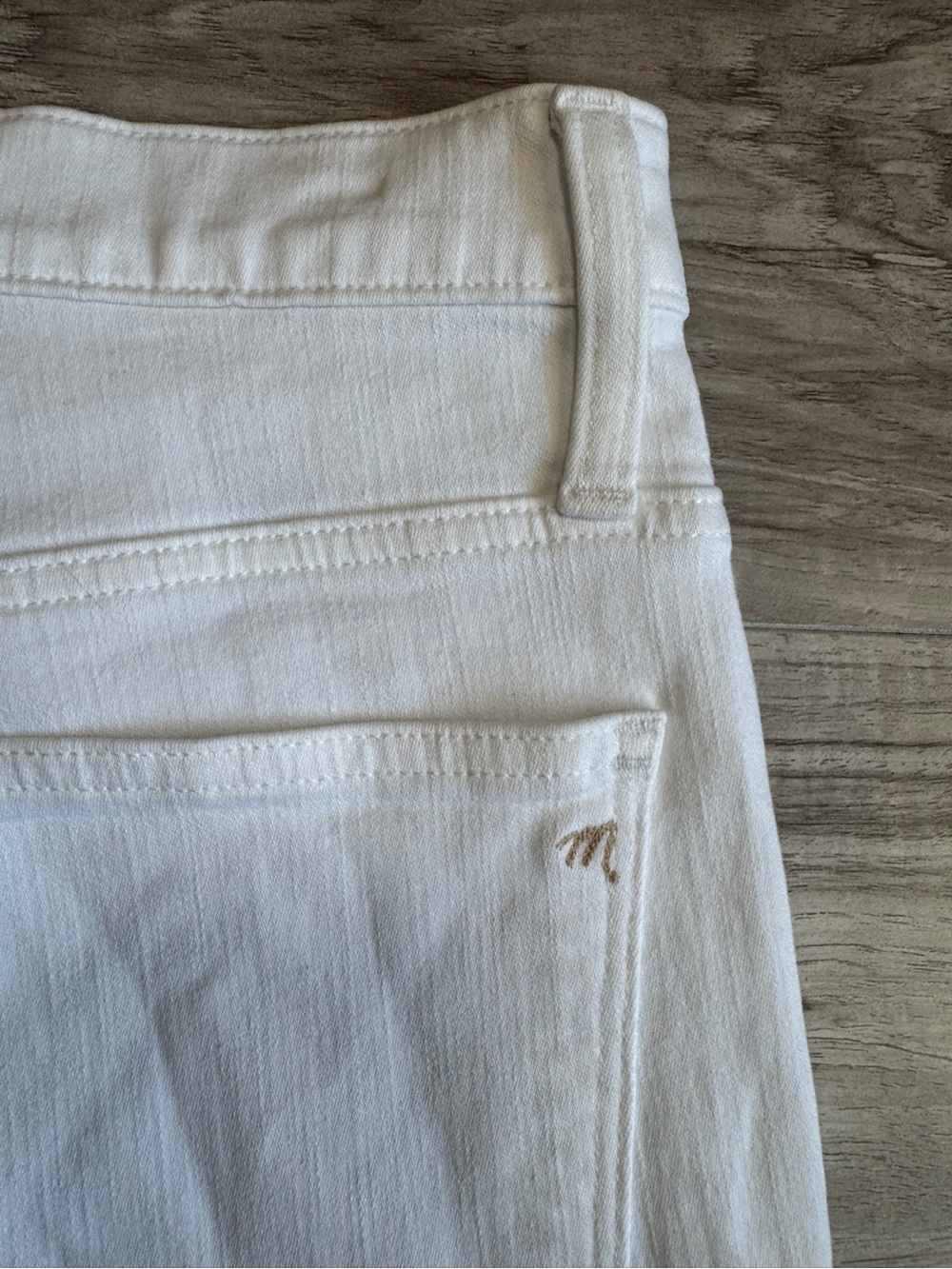 Madewell High Rise Skinny Jeans | Size 28 Pure White Button Fly - Picture 6 of 6